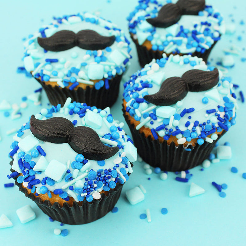 MUSTACHE CUPCAKES