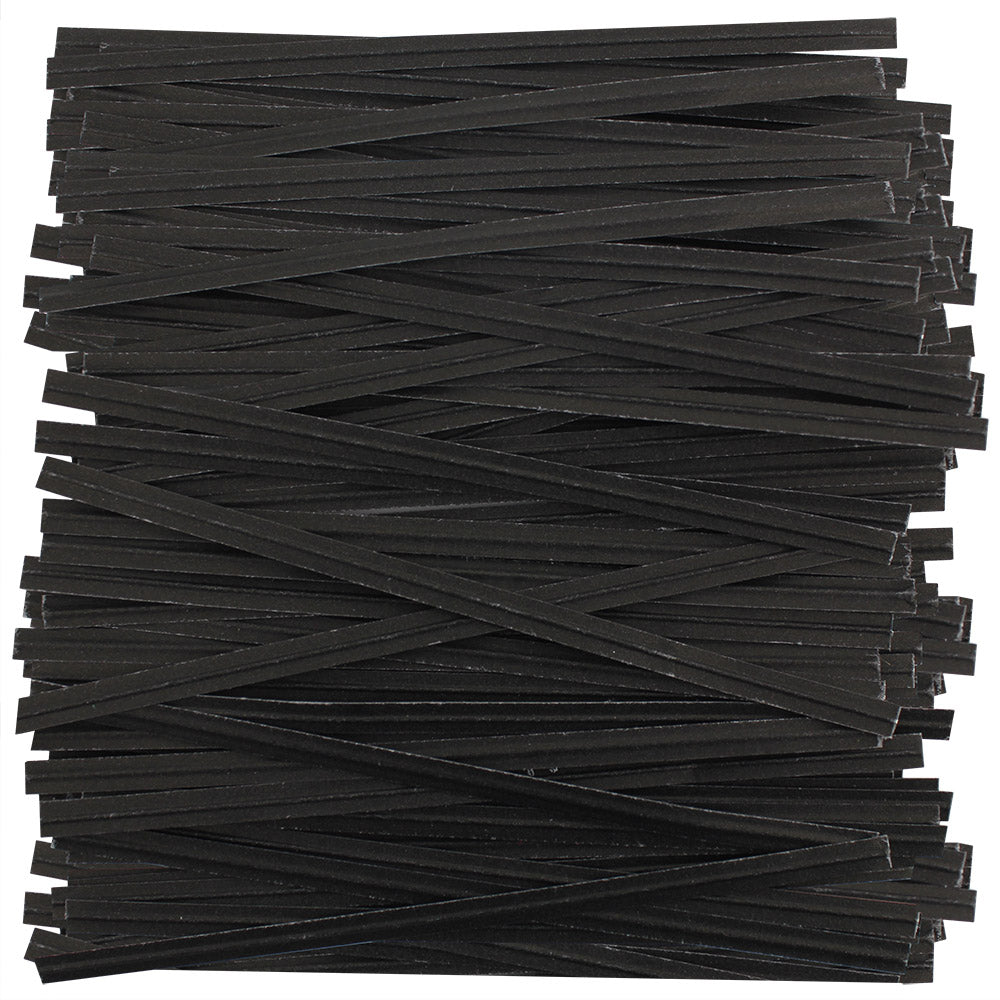 Black Paper Twist Ties