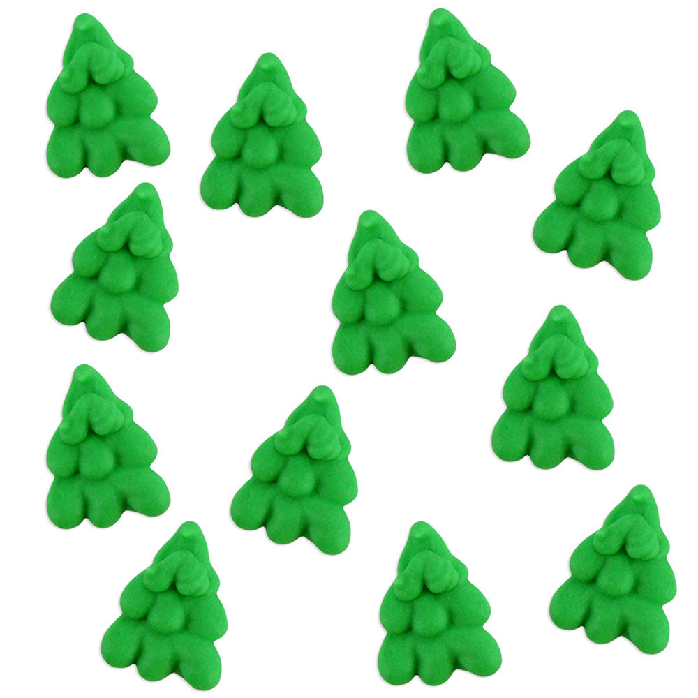 Green Icing Trees