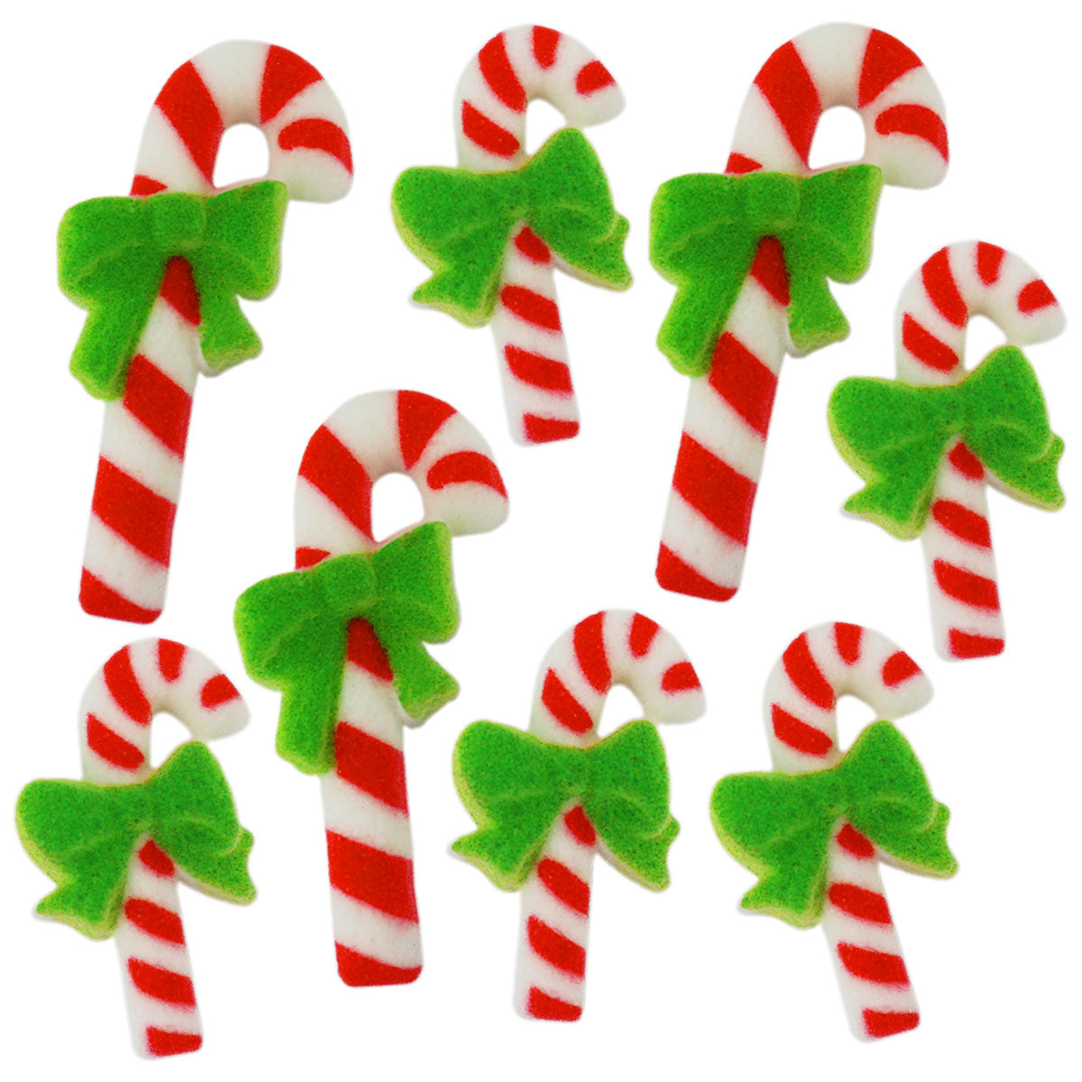 Candy Cane Bow Sugars