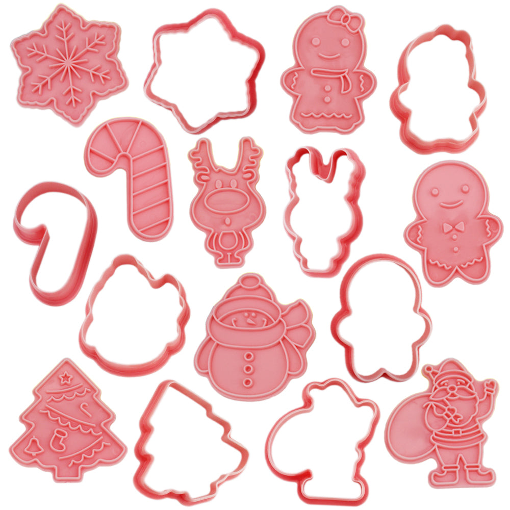 Christmas Friends Stamping Cookie Cutter Set