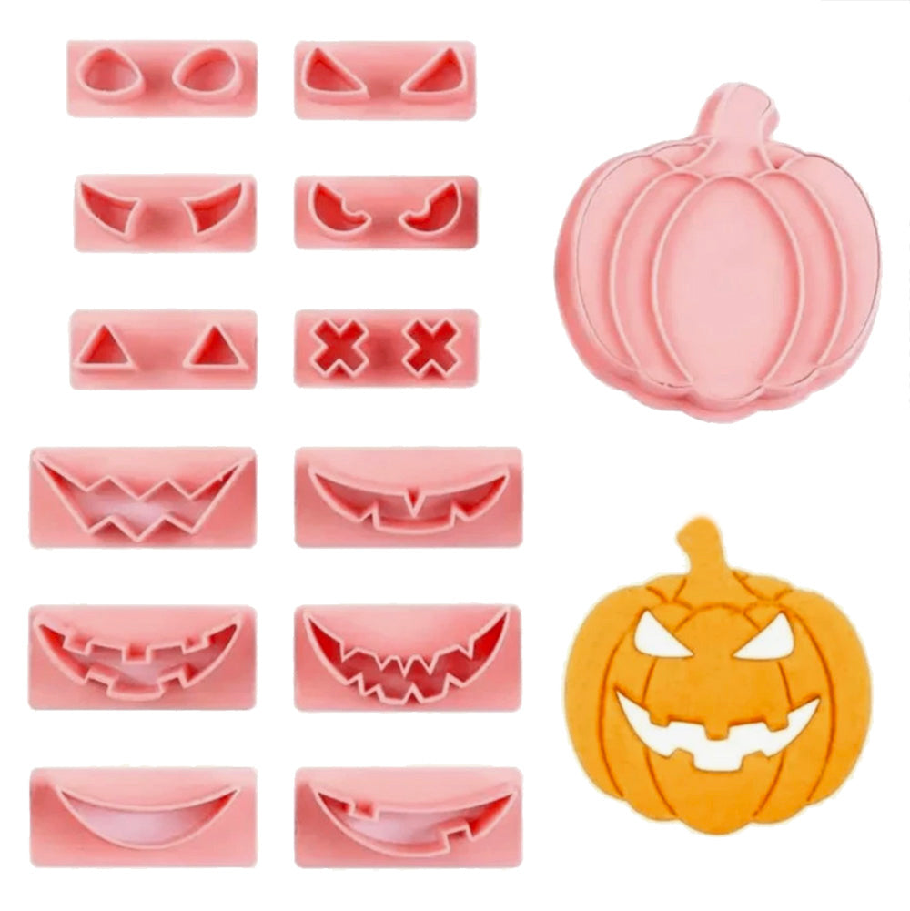 Create A Face Jack-O-Lantern Stamping Cookie Cutter Set