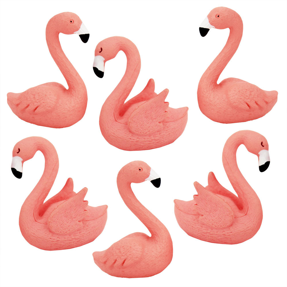 Fluttery Pink Flamingo Toppers