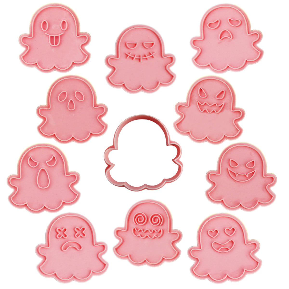 Ghost Stamping Cookie Cutter Set