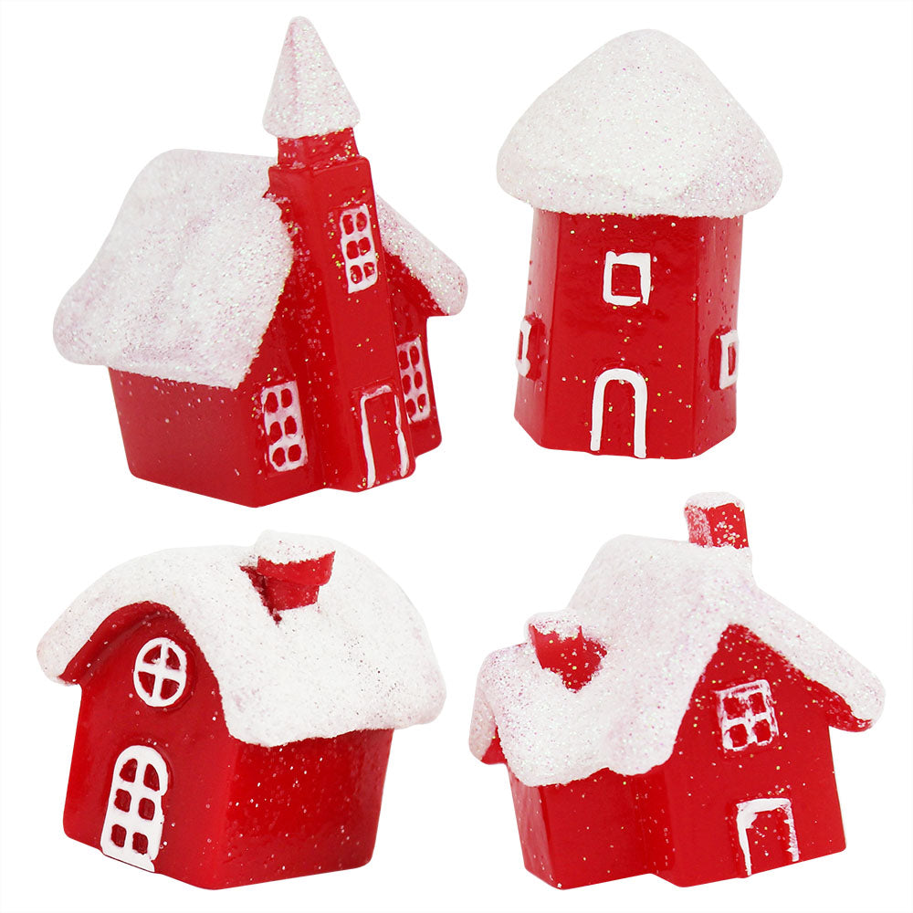 Glittery Red Cottage Toppers