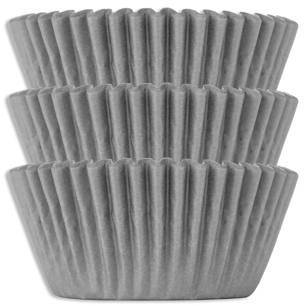 Gray Shimmer Baking Cups