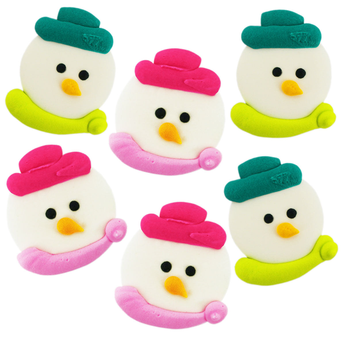 Icing Snowman Heads