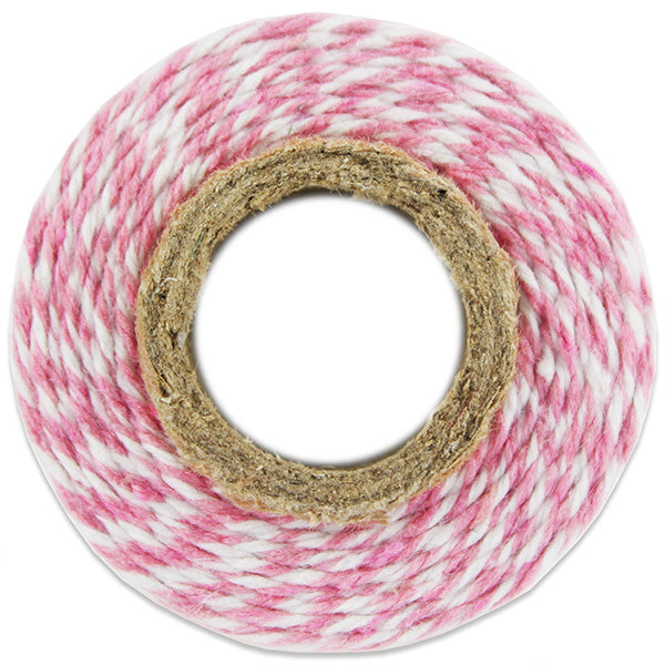 Light Pink Striped Bakers Twine