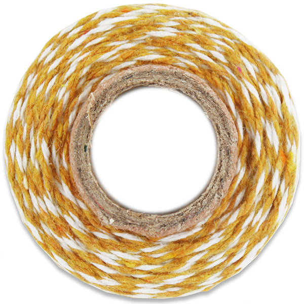 Mustard Yellow Striped Bakers Twine