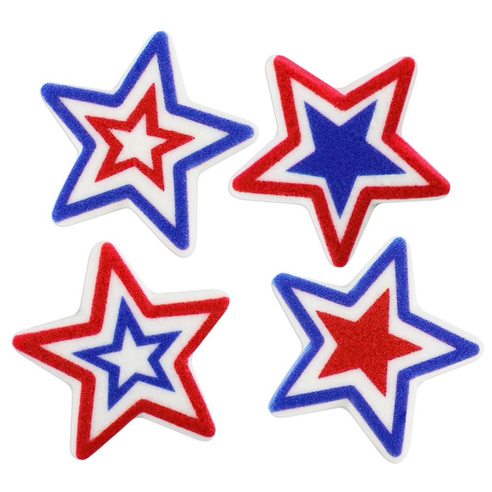 Large Patriotic Star Sugars