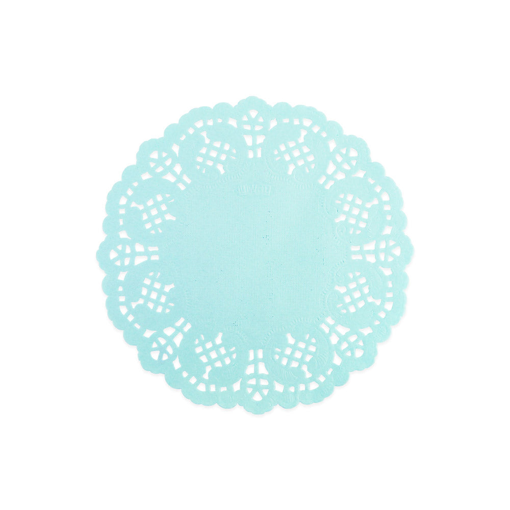 Light Blue Paper Doily 3.5"