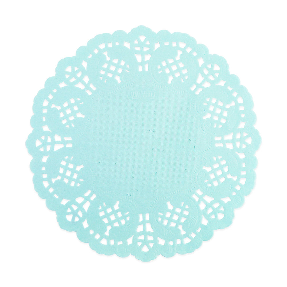 Light Blue Paper Doily 5.5"