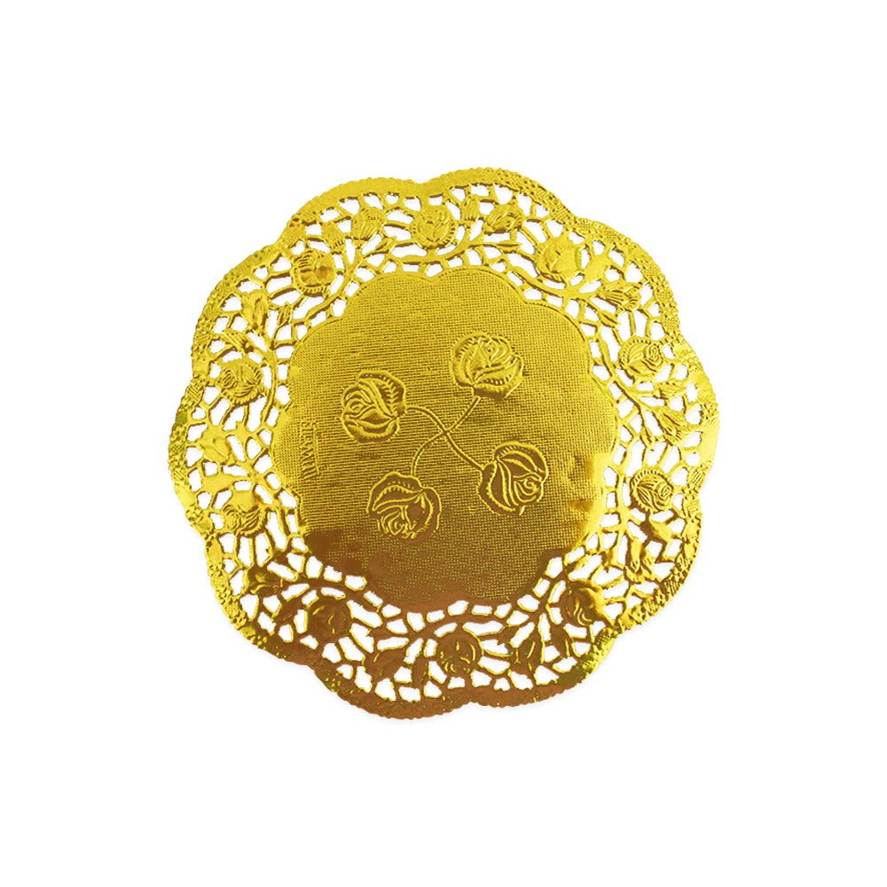 Metallic Gold Paper Doily 3.5"