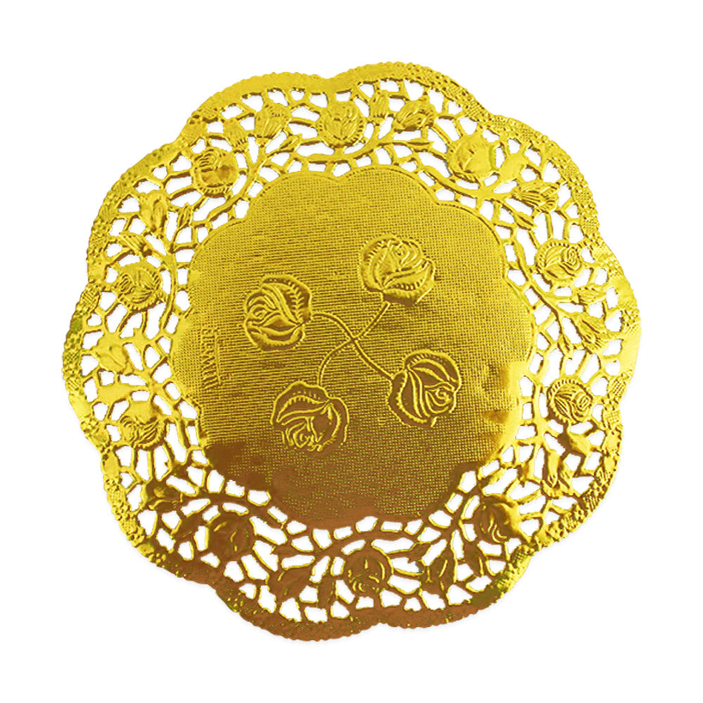 Metallic Gold Paper Doily 5.5"