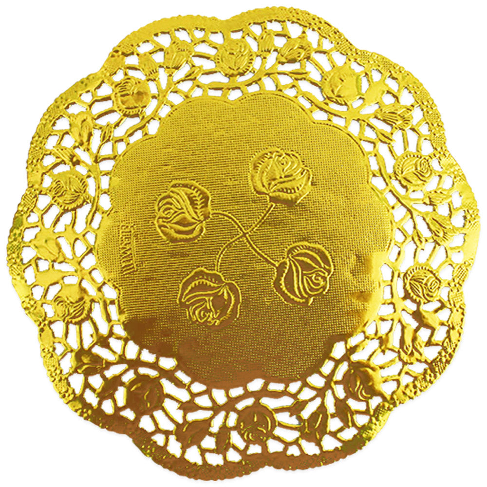 Metallic Gold Paper Doily 7.5"