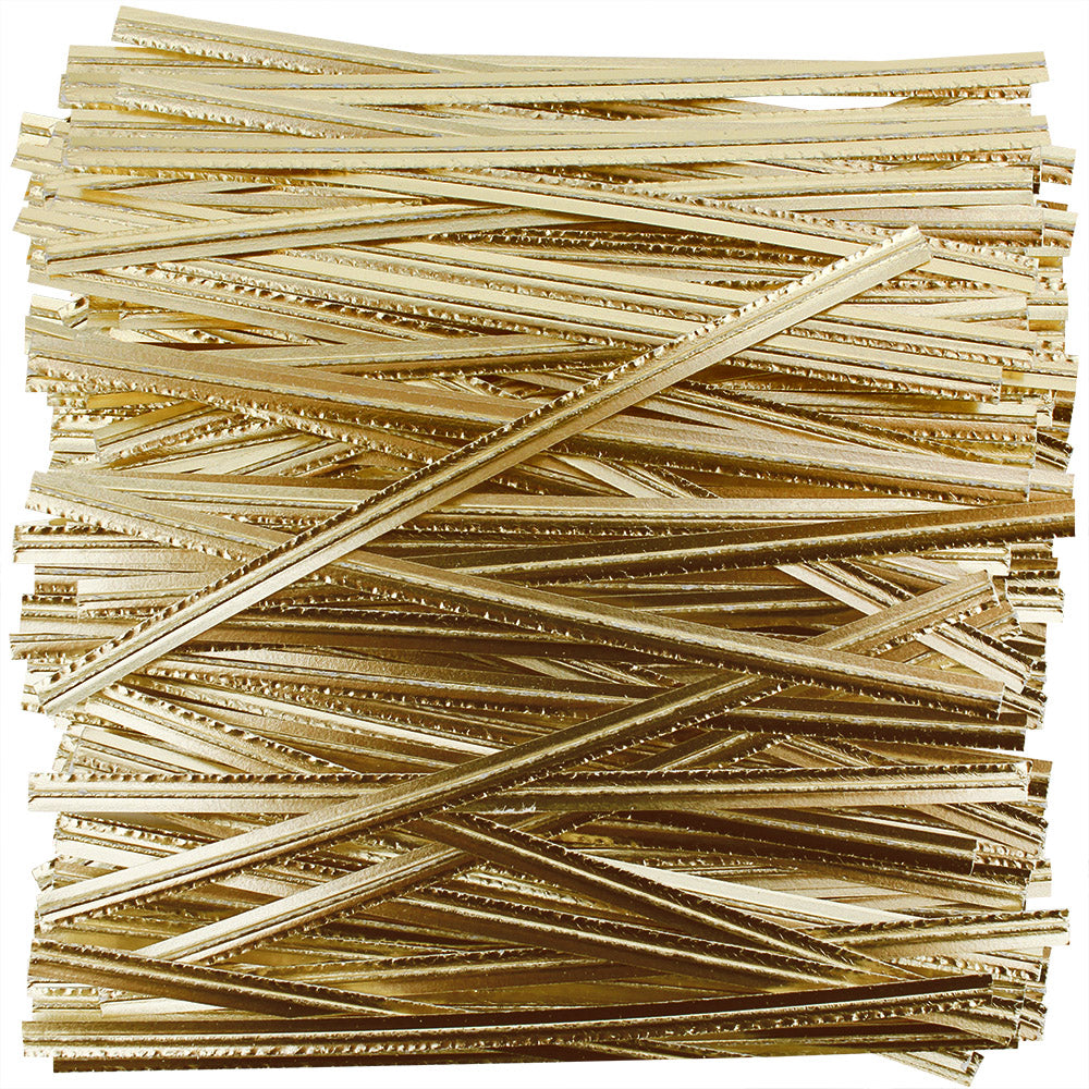 Metallic Gold Paper Twist Ties