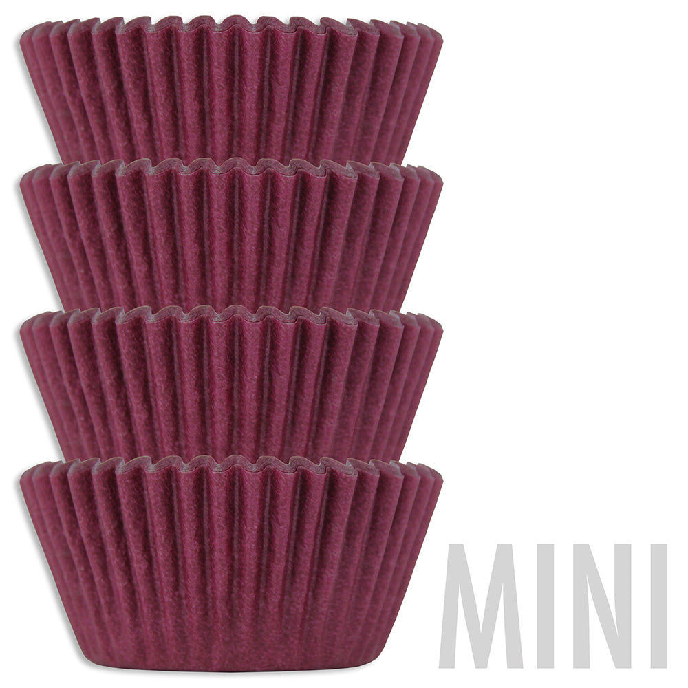 Mini Burgundy Baking Cups