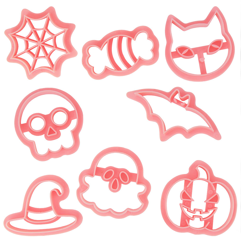 Mini Halloween Stamping Cookie Cutter Set