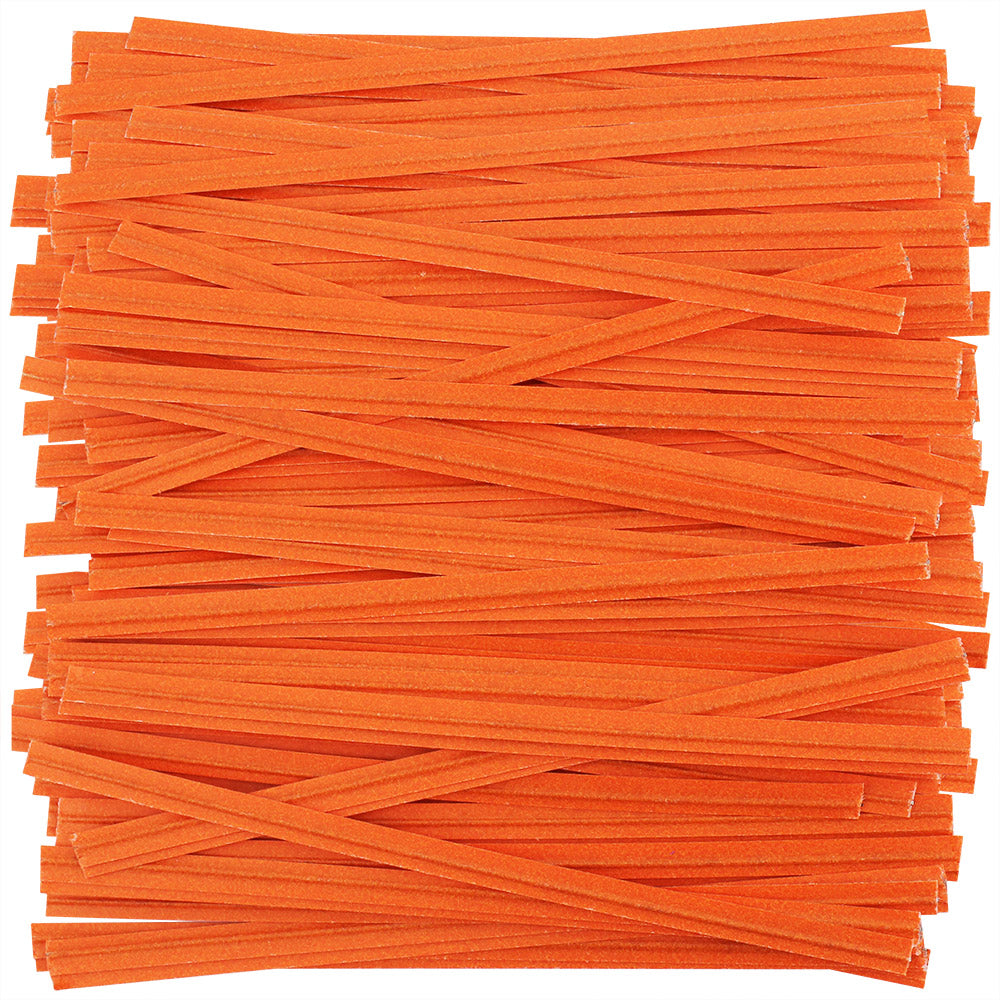 Orange Paper Twist Ties