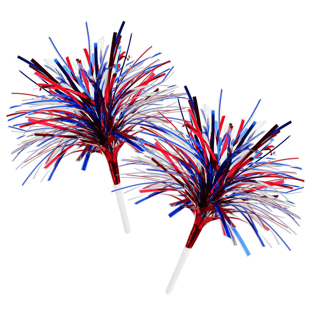 Patriotic Mylar Spray Picks