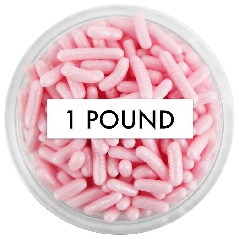 Pearly Light Pink Jimmies 1 LB