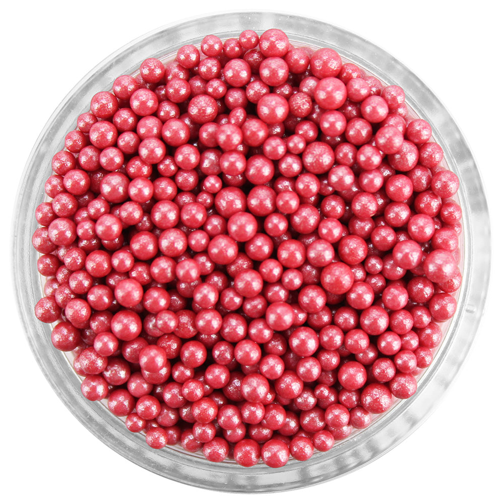 Pearly Red Sugar Pearls 1 LB – Layer Cake Shop