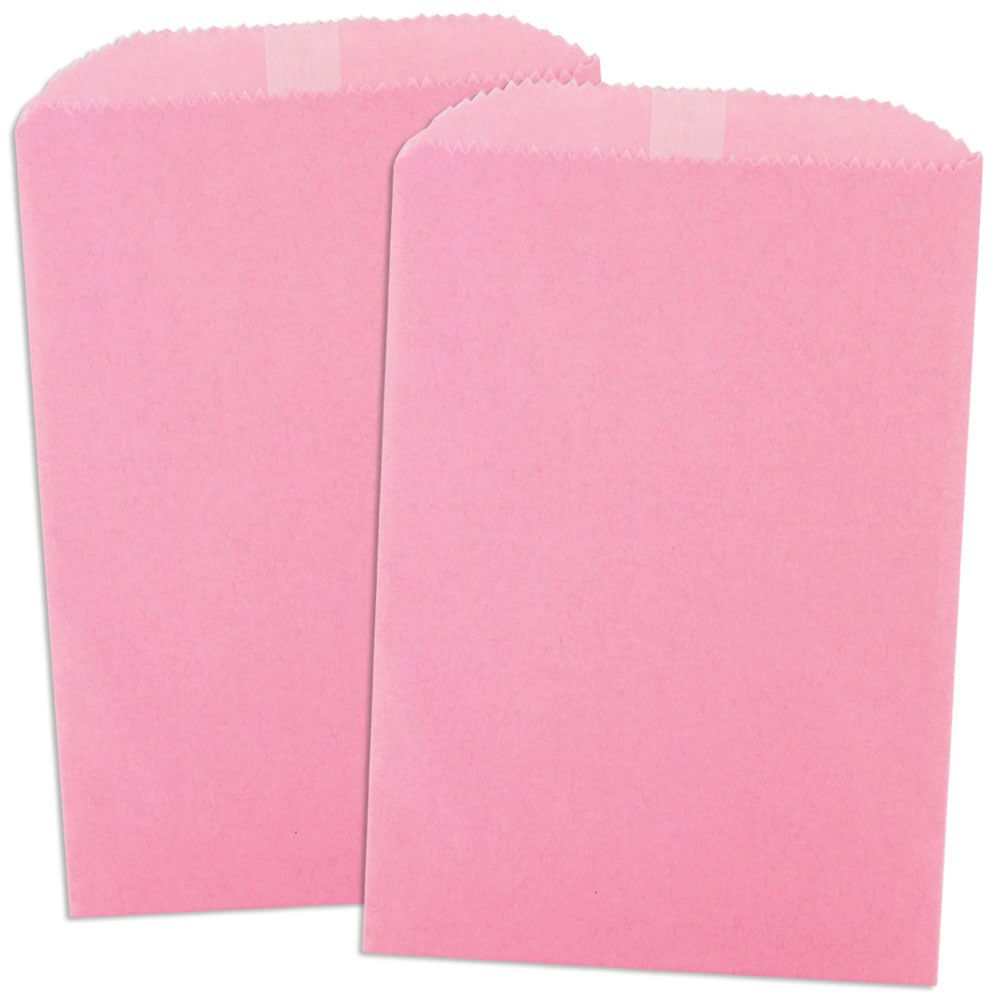 Pink Glassine Lined Bakery Bags 1/4 LB