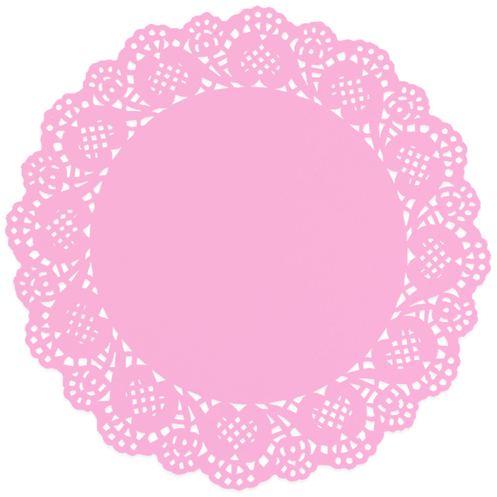 Pink Paper Doily 7.5"