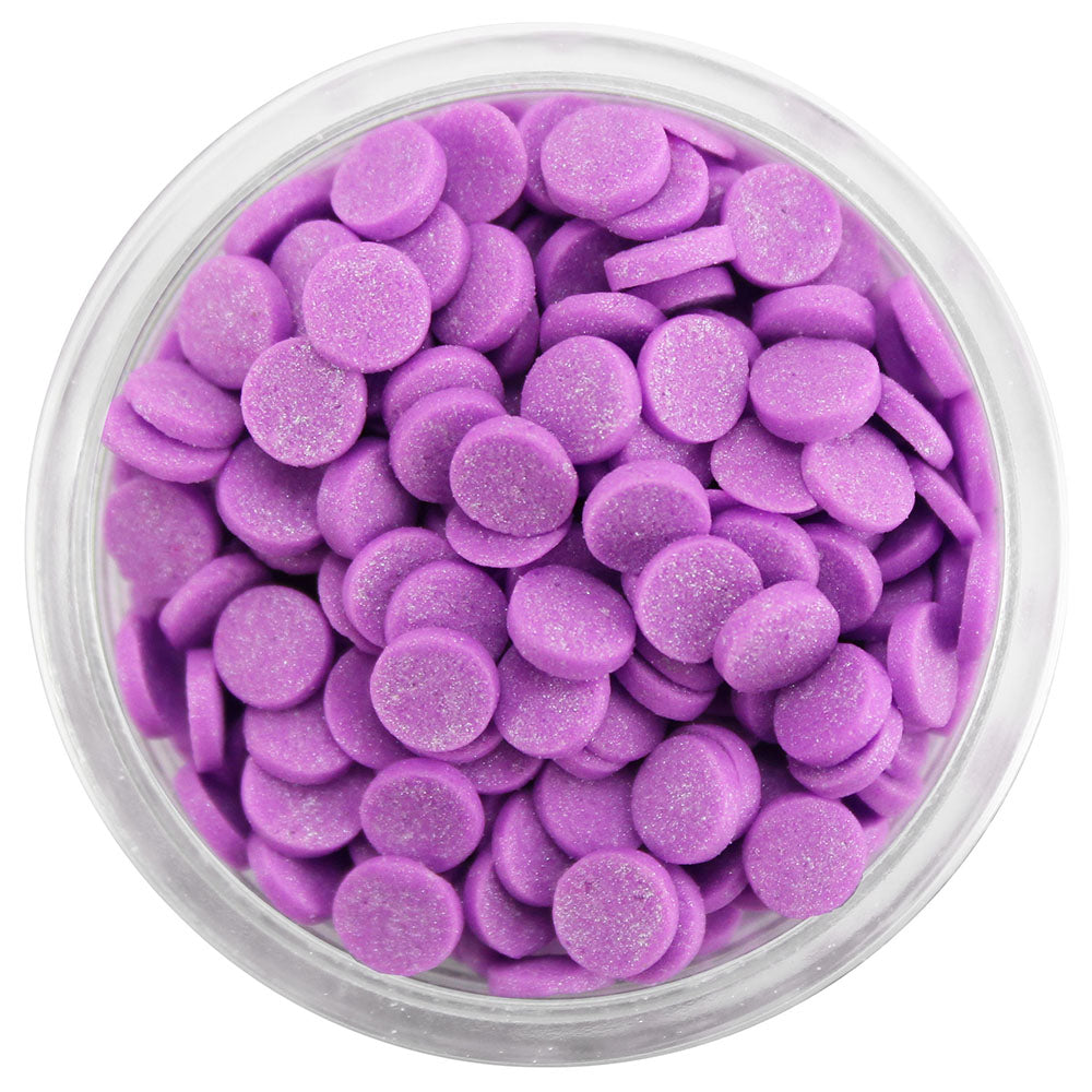 Purple Shimmer Confetti Dot Sprinkles – Layer Cake Shop