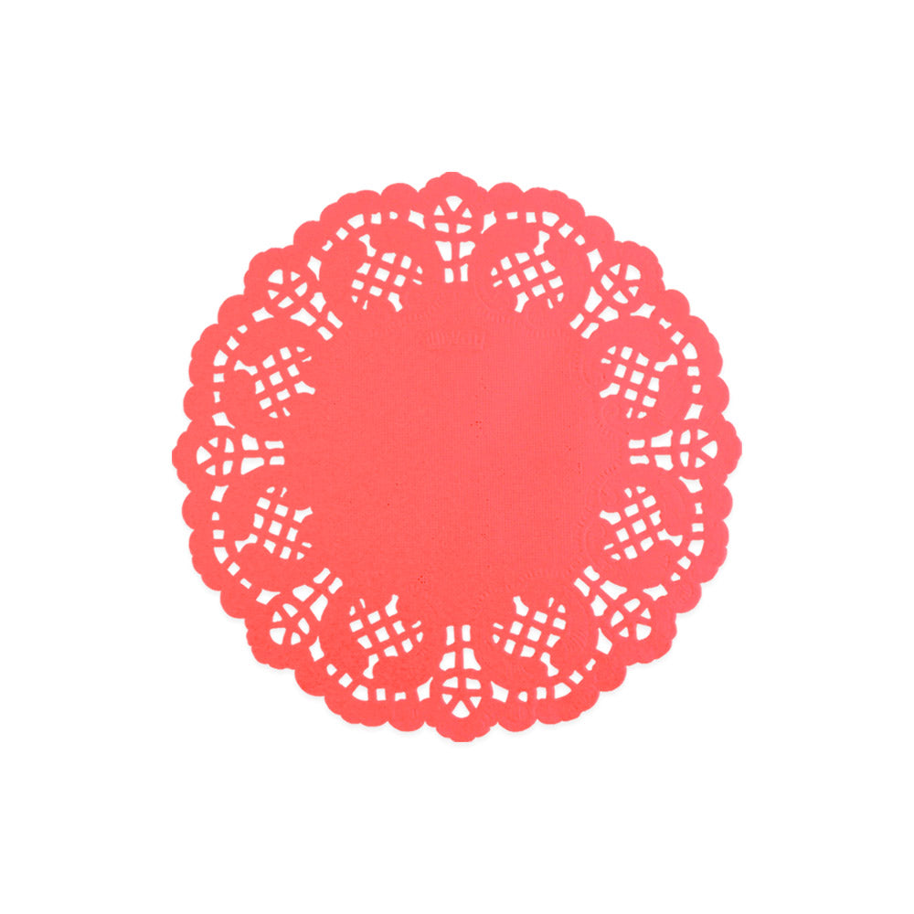 Red Paper Doily 3.5"