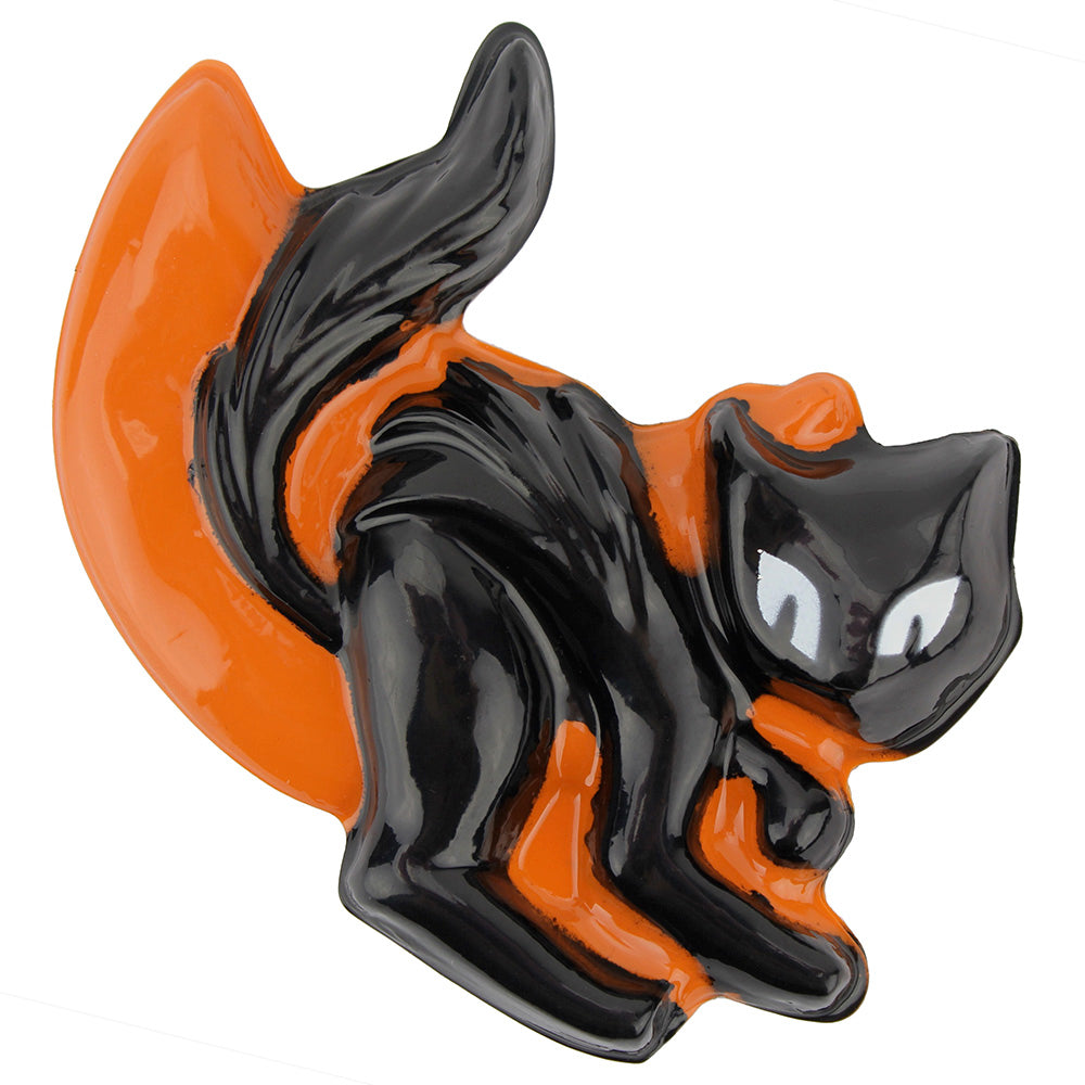 Retro Black Cat Halloween Pop Top Cake Topper