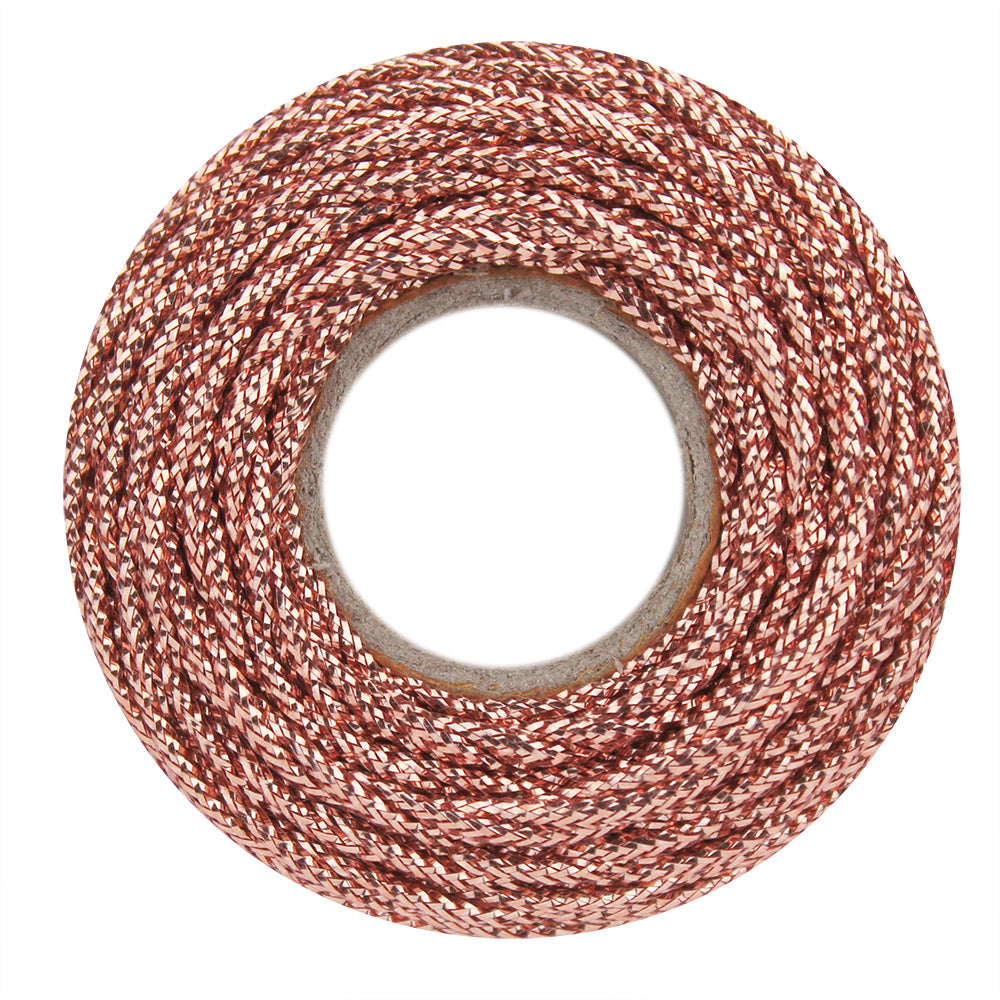 Metallic Rose Gold Solid Bakers Twine