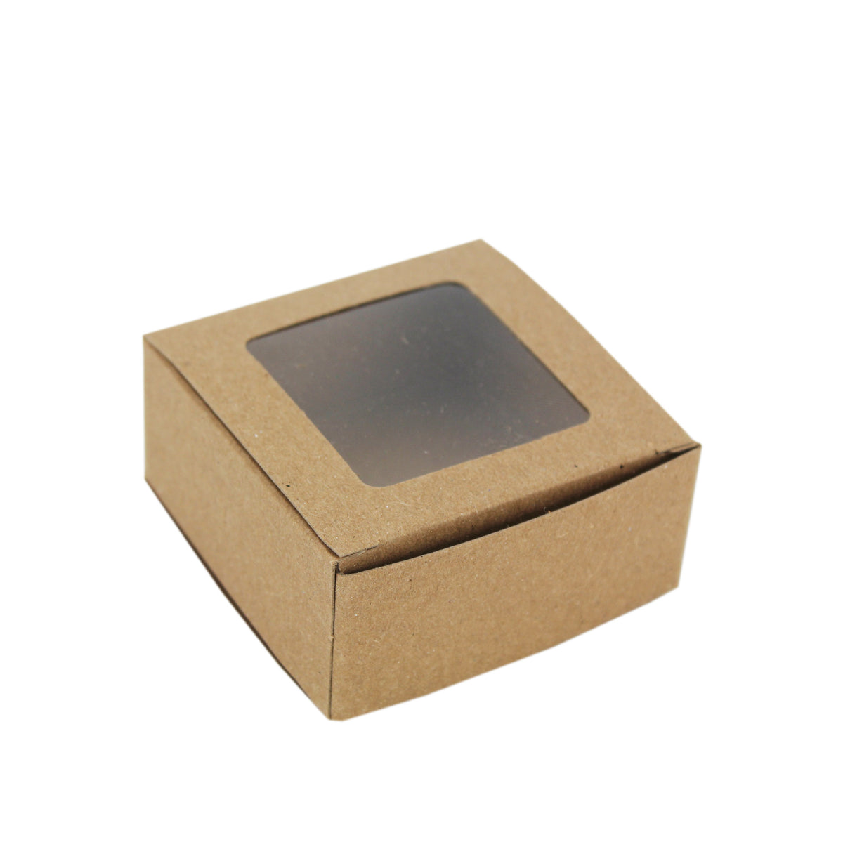 Square Kraft Brown Window Candy Truffle Box