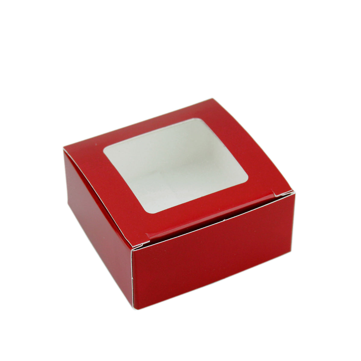 Square Red Window Candy Truffle Box