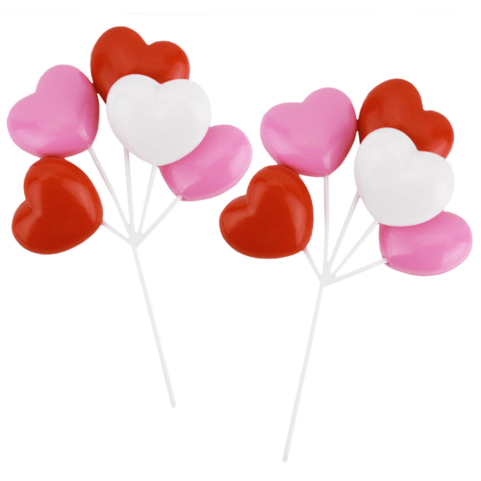 Valentine Heart Balloon Picks