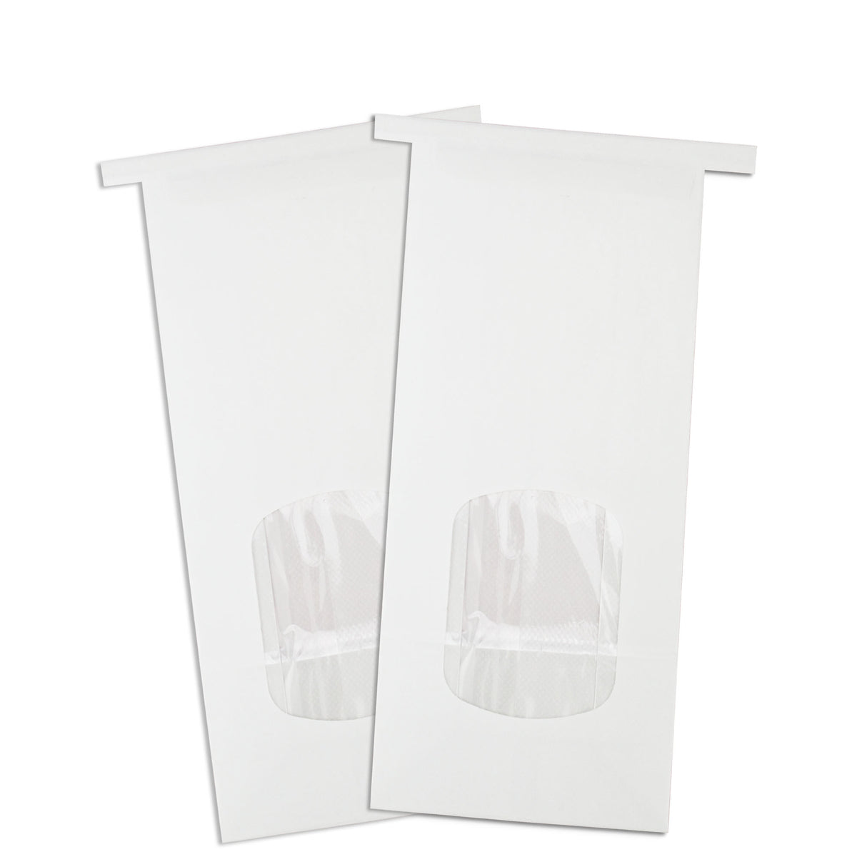 White Window Tin Tie Bags 1/2 LB